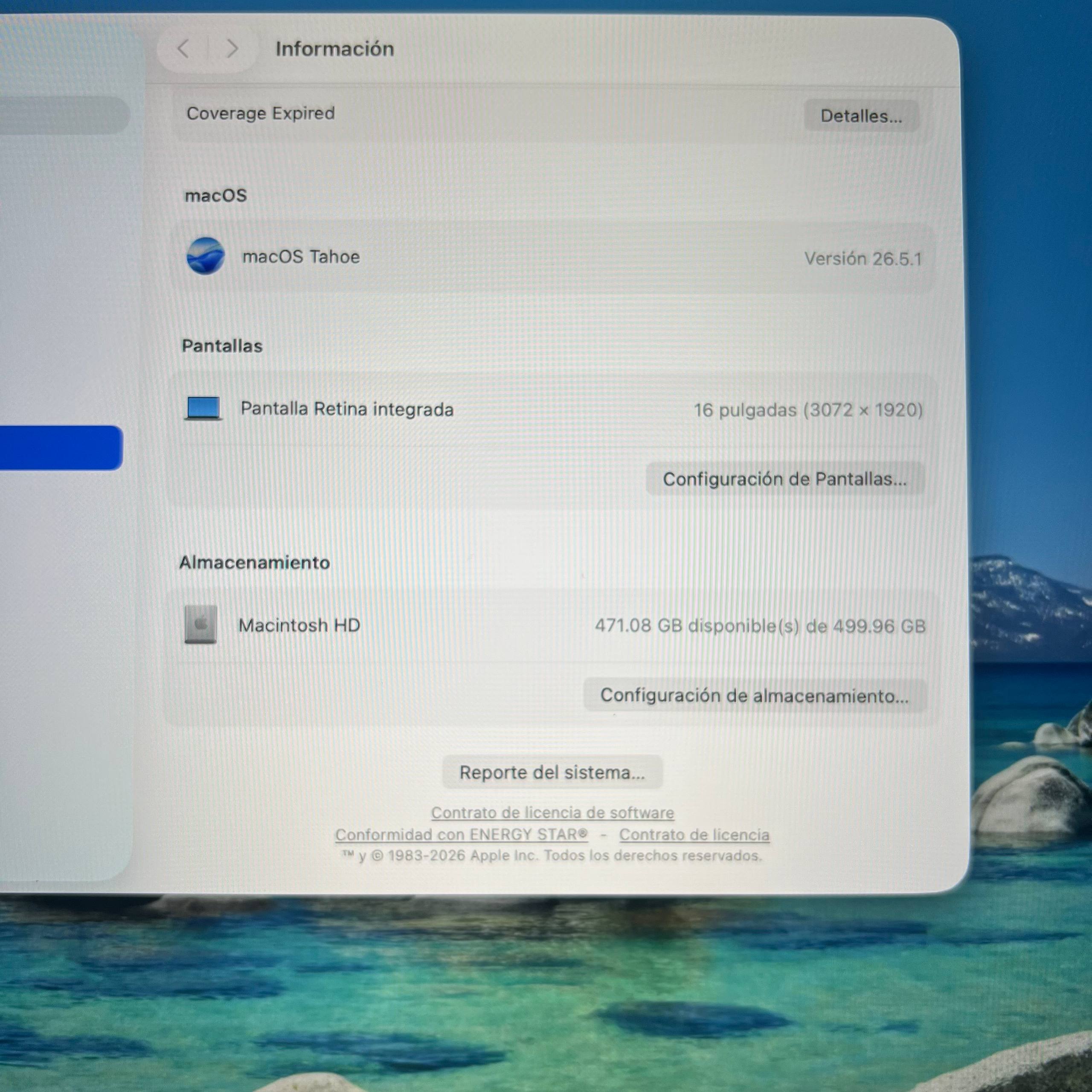 Detalle MacBook